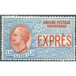 1922 - Espressi 1,20 £ non emesso, n° 8 con ottima centratura. Cert.: Biondi. Cat. € 2.400 (**)