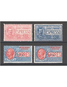 1925/26 - Espressi, serie n° 11/14. Cat. € 45 (**)