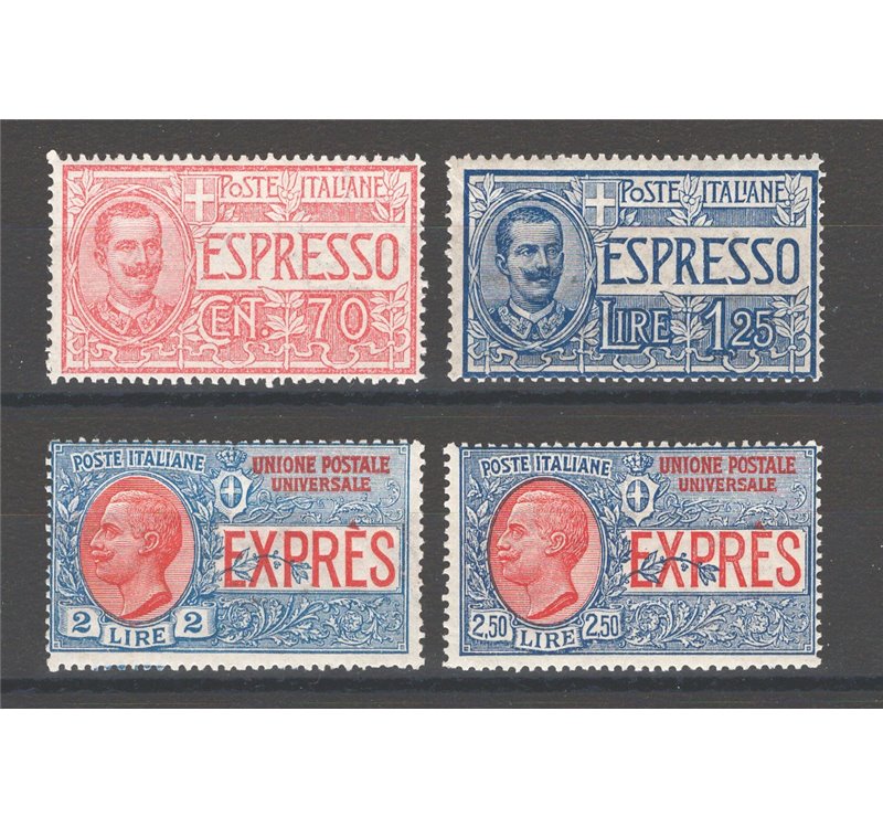 1925/26 - Espressi, serie n° 11/14. Cat. € 45 (**)