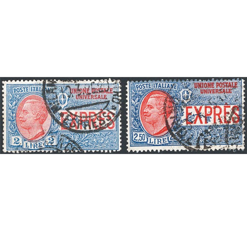 1925/26 - Espressi, serie n° 11/14. Cert.: IC. Cat. € 240 (U)