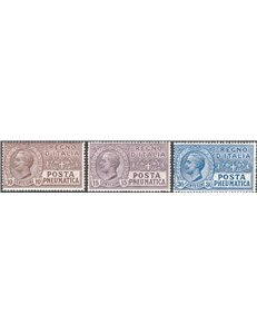 1913/23 - Posta pneumatica, serie n° 1/3. Cat. € 40 (**)