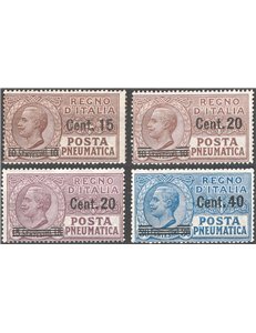 1925 - Posta pneumatica, serie n° 4/7. Cat. € 135 (**)