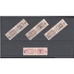 1923/25 - Pacchi postali soprast., nodo di Savoia, serie n° 20/23. Cat. € 65 (**)