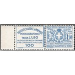 1936 - Francobolli assicurativi per pacchi postali e lettere raccomandate 1,75 £ azzurro, n° 17. Cert.: IC. Cat. € 400 (**)