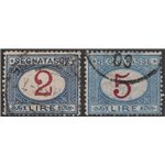 1903 - Segnatasse valori complementari, serie n° 29/30. Cat. € 130 (U)