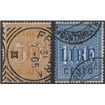 1903 - Segnatasse 50 £ e 100 £, serie n° 31/32. Cat. € 85 (U)