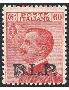 1922/23 - BLP 60 c. carminio soprast. del 2° tipo, n° 11. Firm.: AD - ED. Cert.: Apicella. Cat. € 7.500 (**)