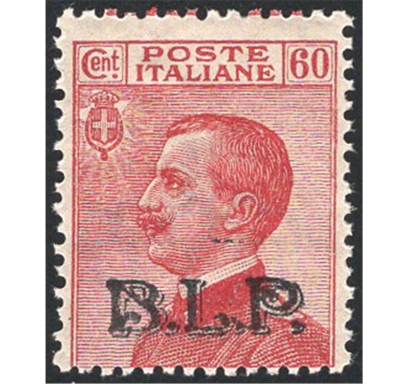 1922/23 - BLP 60 c. carminio soprast. del 2° tipo, n° 11. Firm.: AD - ED. Cert.: Apicella. Cat. € 7.500 (**)