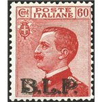 1922/23 - BLP 60 c. carminio soprast. del 2° tipo, n° 11. Cert.: Biondi. Cat. € 3.750 (*)