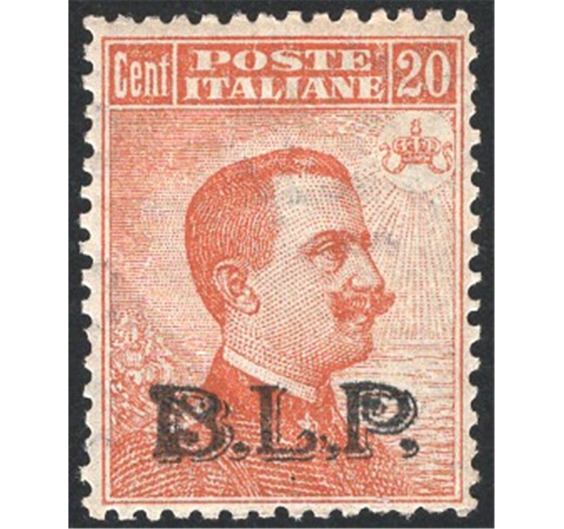 1923 - BLP 15 c. grigio con soprast. tipografica del 3° tipo, n° 15. Cert.: IC. Cat. € 1.625 (**)