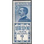 1924 - Pubblicitari Abrador 25 c., n° 4. Firm.: Chia. Cert.: IC. Cat. € 600 (**)