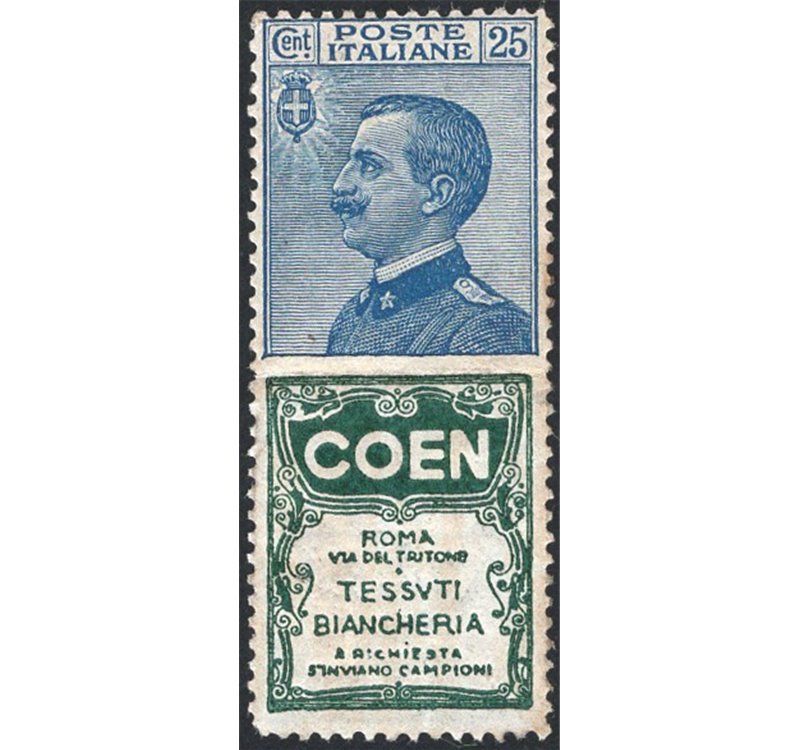 1924/25 - Pubblicitari Coen 50 c. violetto, n° 5. Firm.: ED. Cert.: IC. Cat. € 1.250 (**)