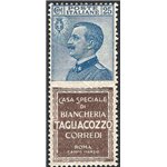 1924/25 - Pubblicitari Michetti 25 c. azzurro Tagliacozzo, n° 8. Firm.: Raybaudi. Cert.: IC. Cat. € 3.600 (**)