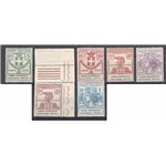 1924 - Parastatali Cassa Naz. Assicur. Sociali, serie n° 24/29 con ottima centratura. Cert.: Biondi. Cat. € 2.000 (**)