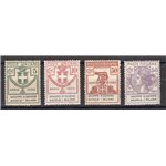 1924 - Parastatali Gruppo d'Azione Scuole Milano, serie n° 38/41 con ottima centratura. Cert.: Biondi. Cat. € 1.800 (**)