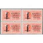 1944 - RSI Espressi 2,50 £ arancio soprast. di Verona e nitido decalco al verso, n° 22i. Cert.: IC. Cat. € 250+ (**)
