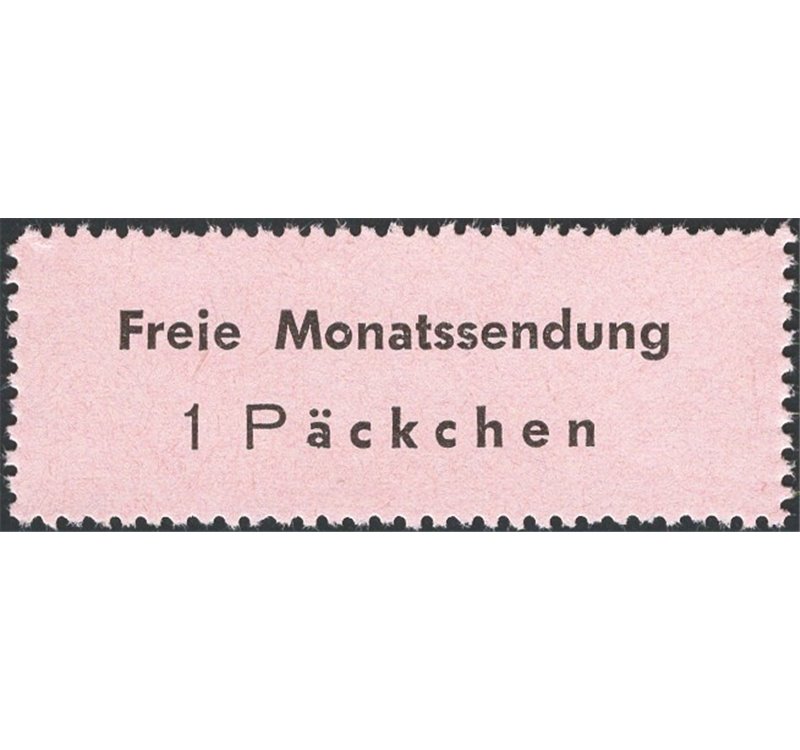 1944 - RSI Franchigia militare per pacchi Licenza spedizione per pacchetto postale mensile delle truppe tedesche. Esemplare rosa