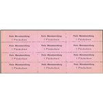 1944 - RSI Franchigia militare licenza spedizione per pacchetto postale mensile per le truppe. Stampa su carta rosa. Tipografia 