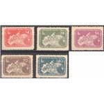 1945 - Luogotenenza Coralit Ciclista, serie n° 8/12. Cert.: IC. Cat. € 320 (**)