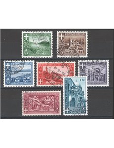 Emissioni Autonome - Campione - 1944 - Paesaggi e Vedute, serie n° 6/12. Cat. € 100 (U)