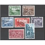 Emissioni Autonome - Campione - 1944 - Paesaggi e Vedute, serie n° 6/12. Cat. € 100 (U)
