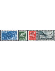 Emissioni C.L.N. - Imperia - 1945 - Pegaso, serie n° 16/19. Cert.: Biondi. Cat. € 27.500 (**)