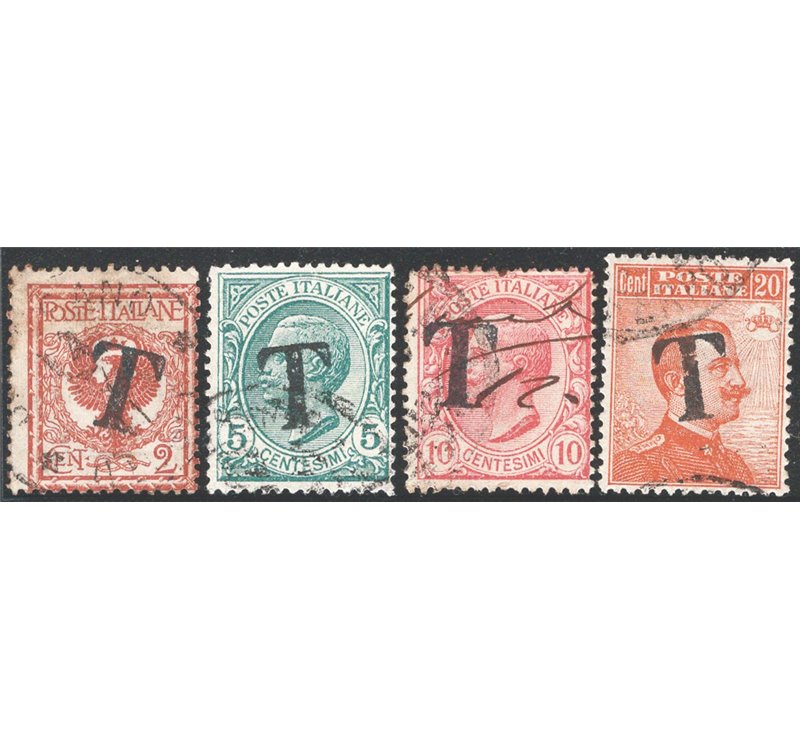 Terre Redente - Trentino Alto Adige - Bolzano 1 - 1918/19 - Soprast. con "T" in nero, serie n° BZ1 1/4. Cat. € 70 (U)