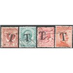 Terre Redente - Trentino Alto Adige - Bolzano 1 - 1918/19 - Soprast. con "T" in nero, serie n° BZ1 1/4. Cat. € 70 (U)