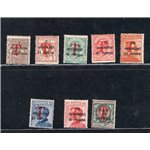 Terre Redente - Trentino Alto Adige - Bolzano 1 - 1918/19 - Trento e Trieste soprast. con "T" in rosso, serie n° BZ1 20/27. Cert