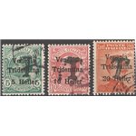 Terre Redente - Trentino Alto Adige - Bolzano 1 - 1918/19 - Francobolli di Venezia Tridentina con soprast. di una “T” nera, seri