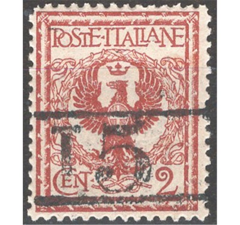 Terre Redente - Trentino Alto Adige - Bolzano 3 - 1918/19 - Floreale 2 c. con soprast. "T5", n° BZ3 10. Cert.: Biondi. Cat. € 27