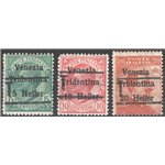 Terre Redente - Trentino Alto Adige - Bolzano 3 - 1918/19 - Venezia Tridentina con soprast. "T", serie n° BZ3 20/22. Cert.: Bion