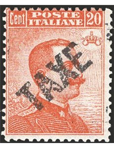 Terre Redente - Trentino Alto Adige - Bolzano 3 - 1918/19 - Michetti 20 c. arancio con soprast. "TAXE", n° BZ3 44C. Cert.: Biond