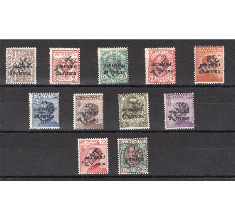 Terre Redente - Trentino Alto Adige - Bolzano 3 - 1918/19 - Venezia Tridentina con soprast. "TAXE" in nero, serie n° BZ3 49/59. 