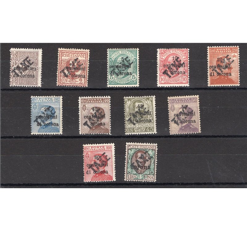 Terre Redente - Trentino Alto Adige - Bolzano 3 - 1918/19 - Venezia Tridentina con soprast. "TAXE" in nero, serie n° BZ3 49/59. 