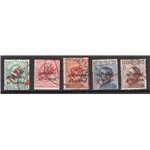 Terre Redente - Trentino Alto Adige - Bolzano 3 - 1918/19 - Francobolli di Trento e Trieste con soprast. "TAXE" in rosso, serie 