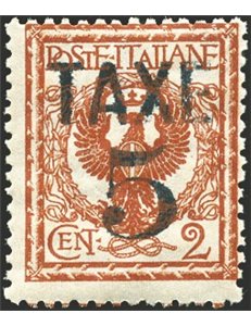 Terre Redente - Trentino Alto Adige - Bolzano 3 - 1918/19 -  Floreale 2 c. con soprast. "TAXE 5" in nero, n° BZ3 75. Cert.: Bion