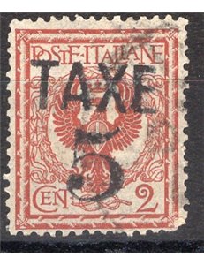 Terre Redente - Trentino Alto Adige - Bolzano 3 - 1918/19 -  Floreale 2 c. con soprast. "TAXE 5" in nero, n° BZ3 75. Cert.: Bion