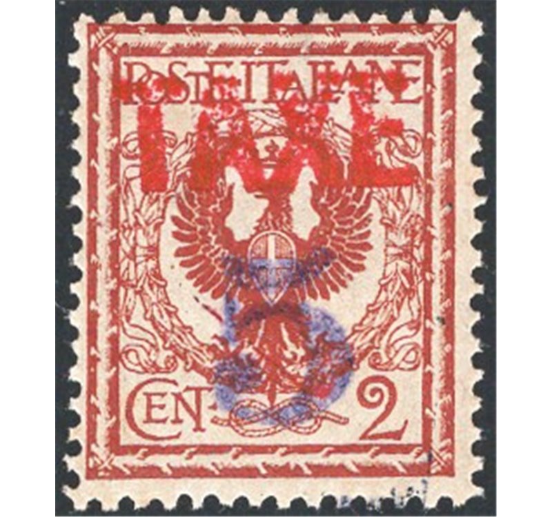 Terre Redente - Trentino Alto Adige - Bolzano 3 - 1918/19 - Floreale 2 c. soprast. “TAXE”, n° BZ3 82A. Cert.: IC. Cat. € 280 (**