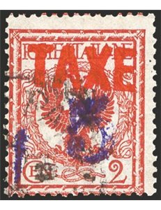 Terre Redente - Trentino Alto Adige - Bolzano 3 - 1918/19 - Floreale 2 c. soprast. “TAXE”, n° BZ3 82A. Cert.: Biondi. Cat. € 280