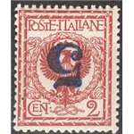 Terre Redente - Trentino Alto Adige - Bolzano 3 - 1918/19 -  Floreale 2 c. con soprast. "5" capovolta, n° BZ3 86a. Cat. € 135 (*