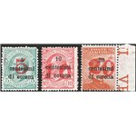 Terre Redente - Trentino Alto Adige - Bolzano 3 - 1918/19 - Trento e Trieste soprast., serie n° BZ3 94/94B. Cat. € 202 (**) 