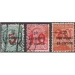 Terre Redente - Trentino Alto Adige - Bolzano 3 - 1918/19 - Trento e Trieste soprast., serie n° BZ3 94/94B. Cat. € 165 (U)