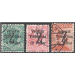 Terre Redente - Trentino Alto Adige - Bolzano 3 - 1918/19 - Venezia Tridentina con soprast. nero di una "Z", serie n° BZ3 95/97.