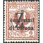 Terre Redente - Trentino Alto Adige - Bolzano 3 - 1918/19 - Venezia Tridentina 2 c. con soprast. in nero di una "Z", n° BZ3 99. 