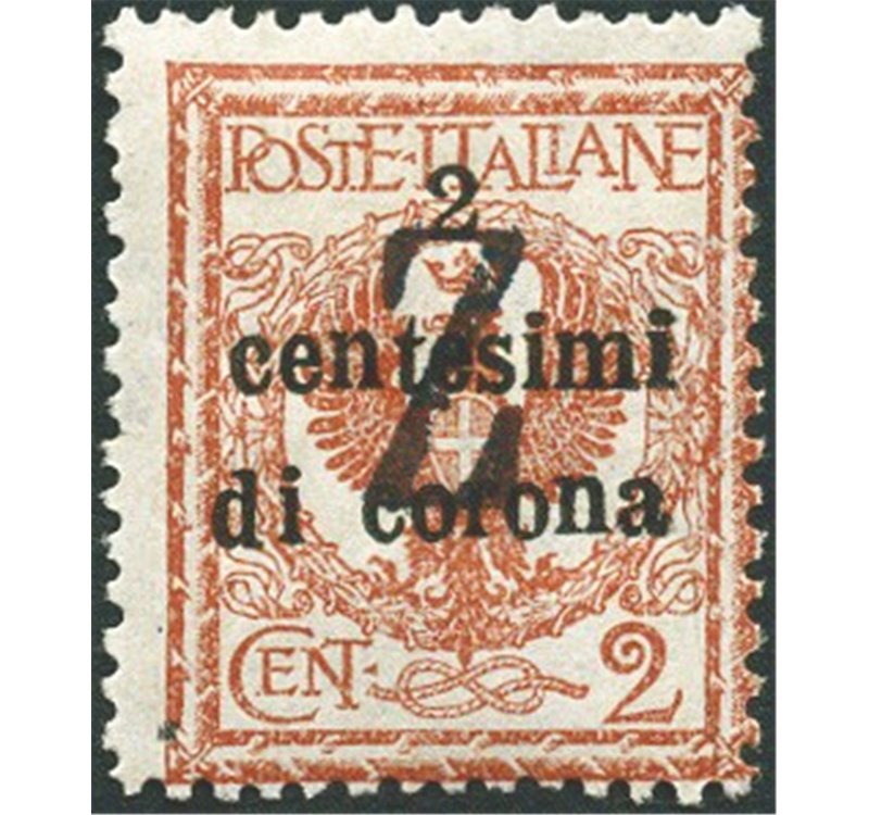 Terre Redente - Trentino Alto Adige - Bolzano 3 - 1918/19 - Venezia Tridentina 2 c. con soprast. in nero di una "Z", n° BZ3 99. 