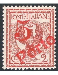 Terre Redente - Trentino Alto Adige - Bolzano 3 - 1919 - Floreale 2 c. con soprast. “5” a mano e “PORTO” in diagonale, n° BZ3 12