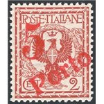 Terre Redente - Trentino Alto Adige - Bolzano 3 - 1919 - Floreale 2 c. con soprast. “5” a macchina e “PORTO” in diagonale, n° BZ