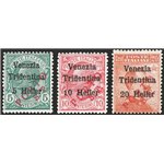 Terre Redente - Trentino Alto Adige - Bolzano 3 - 1918/19 - Venezia Tridentina soprast. in rosso “Porto S.T.”, serie n° BZ3 130/