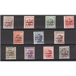 Terre Redente - Trentino Alto Adige - Bolzano 3 - 1918/19 - Trento e Trieste soprast. in rosso "Porto S.T.", serie n° BZ3 133/43